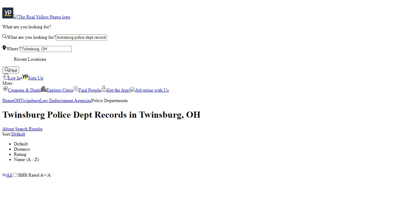 Twinsburg Police Dept Records in Twinsburg, OH - yellowpages.com