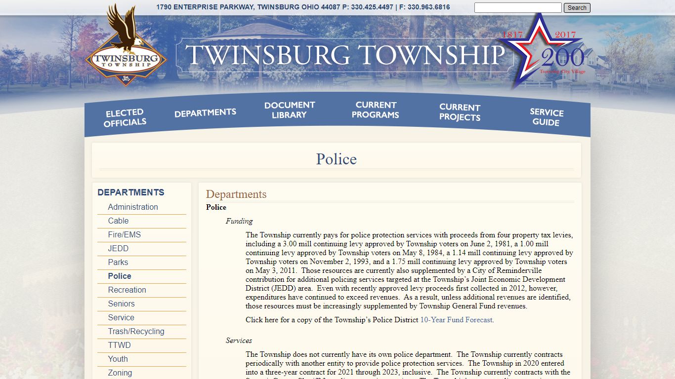 Police - Twinsburg Township